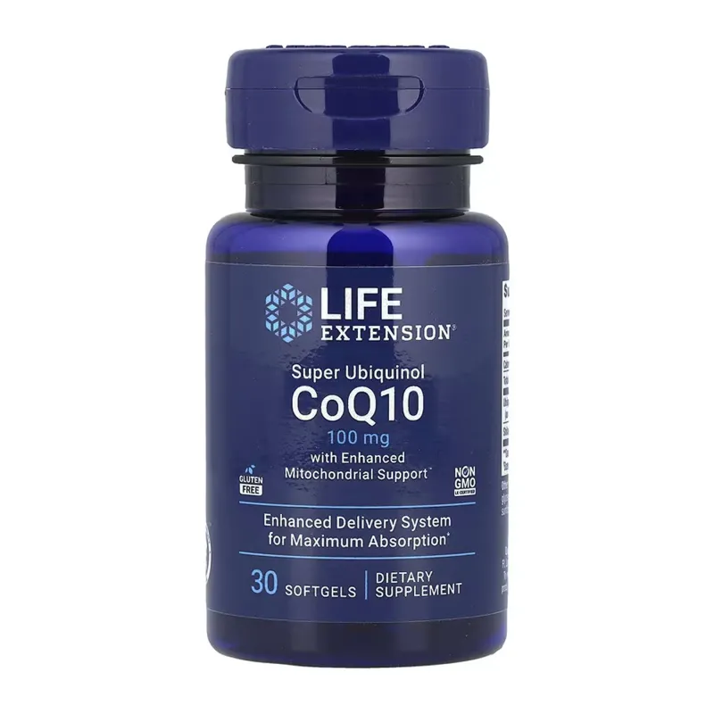 Коензим CoQ10 (Убіхінол), Super Ubiquinol CoQ10 with Enhanced Mitochondrial Support™ 100 mg - 30 softgels