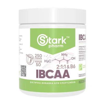 Комплекс аминокислот с витамином В-6, Stark IBCAA 2-1-1/Vit B6 - 250g Unflavoured
