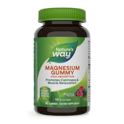 Магній Nature's Way (Gummy) — 60 gummies, для м’язів і нервової системи