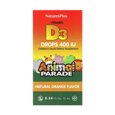 Вітамін D3 400 IU Nature's Plus (Animal Parade) — 10 мл
