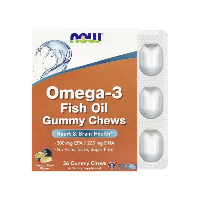Омега-3 рыбий жир, Omega-3 Fish Oil - 36 Gummy Chews