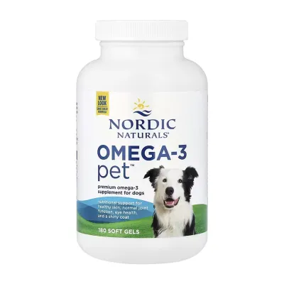 Омега-3 риб’ячий жир Nordic Naturals (pet) — 180 софтгелів, для серця, мозку та зору