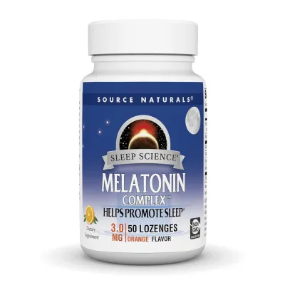 Комплекс із мелатоніном, Sleep Science® Melatonin Complex™ 3 mg - 50 lozenges Orange