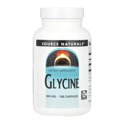 Гліцин 500 мг Source Naturals (Glycine) — 100 капсул