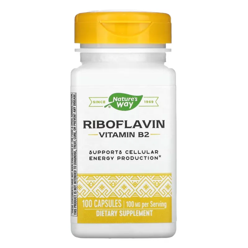Вітамін B2 Nature's Way (Riboflavin Vitamin B2) — 100 капсул