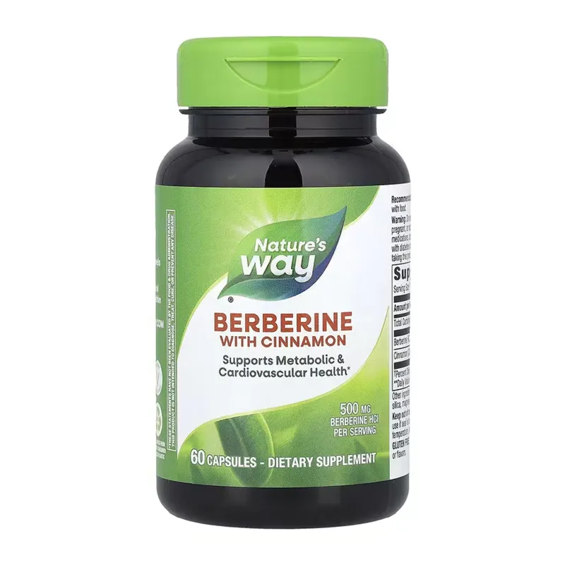Берберин Nature's Way (Berberine with Cinnamon) — 60 веганських капсул