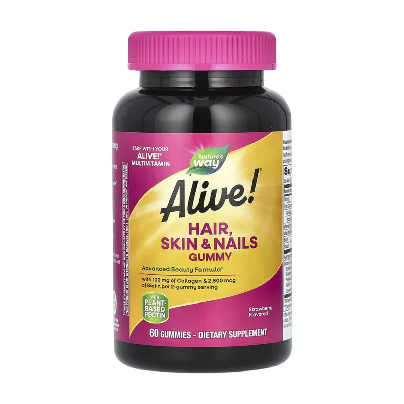 Колаген Alive! Hair, Skin & Nail Gummy — 60 gummies для шкіри та суглобів
