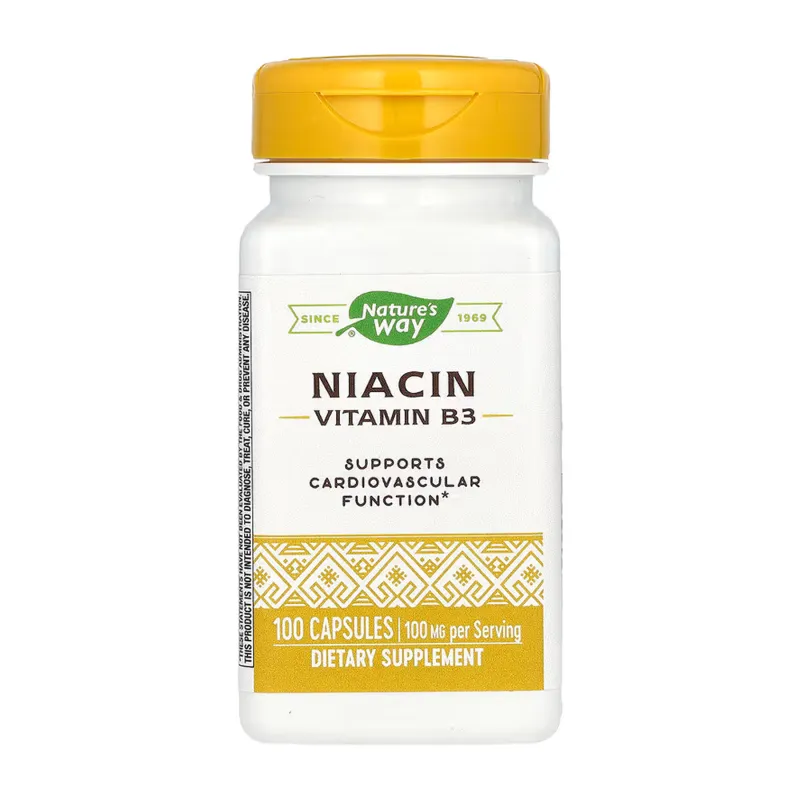 Вітамін B3 100 мг Nature's Way (Niacin) — 100 капсул