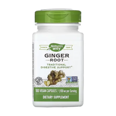 Імбир Nature's Way (Ginger Root) — 100 веганських капсул
