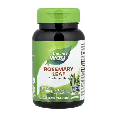 Натуральний антиоксидант Листя розмарину Nature's Way (Rosemary Leaf) — 100 вегетаріанських капсул