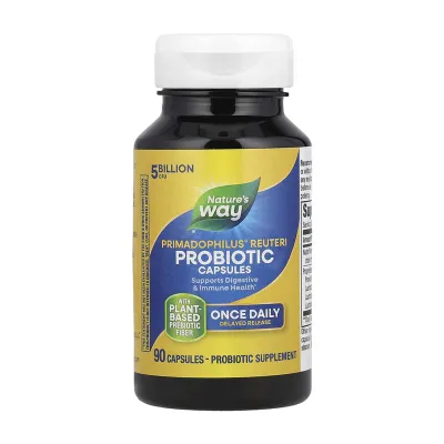 Пробіотик Nature's Way (Primadophilus® Reuteri) — 90 веганських капсул, для травлення