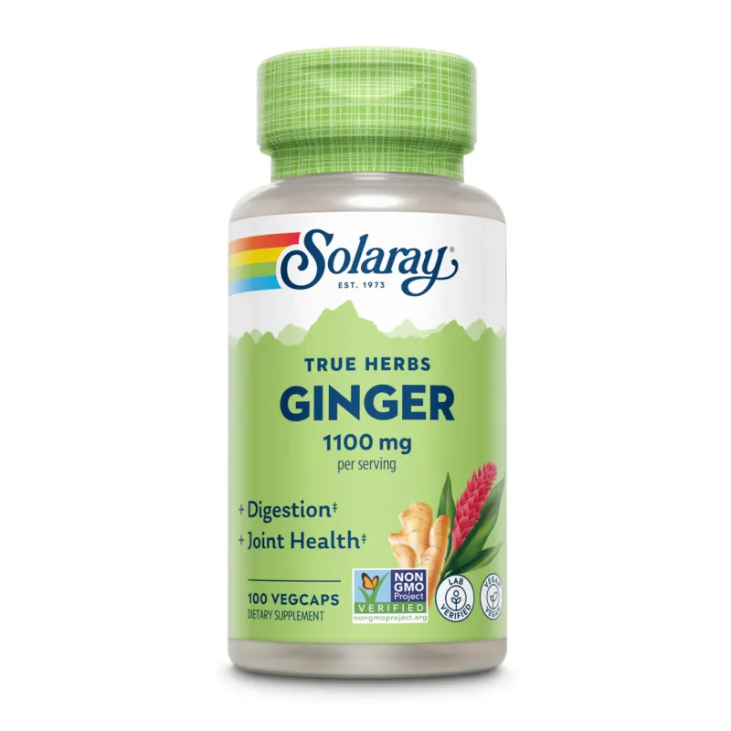 Корень имбиря, Ginger Root 1100mg (2 serv. of 550mg) - 100 vcaps