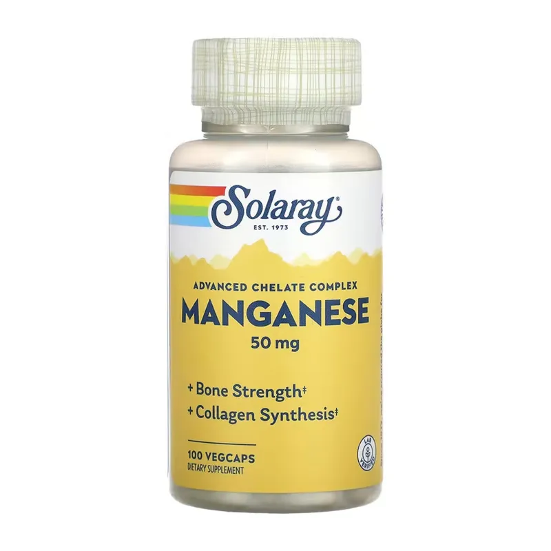 Марганець, Manganese 50mg - 100 vcaps