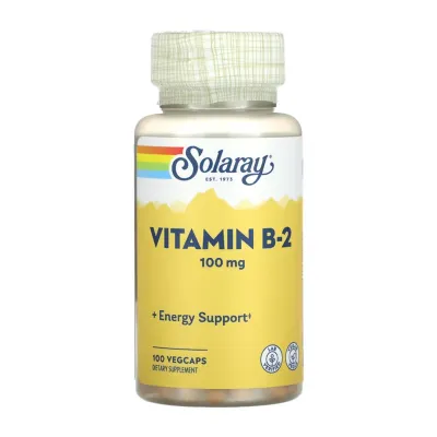 Вітамін Б2 (Рибофлавін), Vitamin B-2 100mg - 100 vcaps