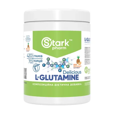 L-глютамін Stark Pharm (L-Glutamine Delicious) — 420 г, multi fruit