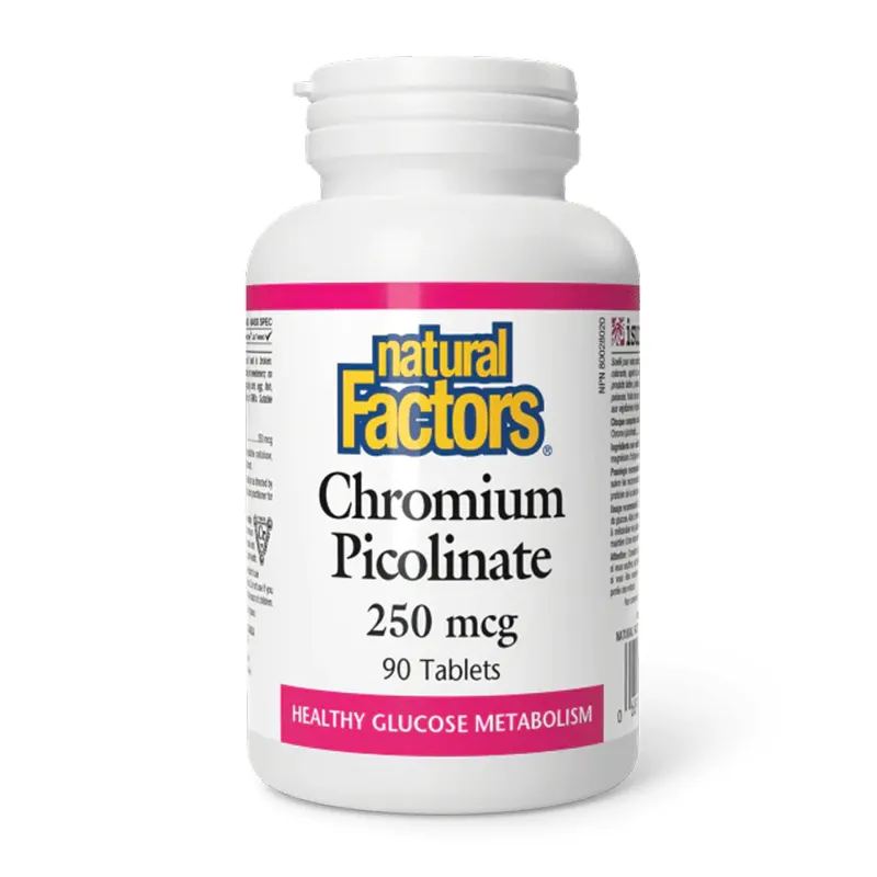 Хром 250мкг Natural Factors (Chromium Picolinate) — 90 таблеток