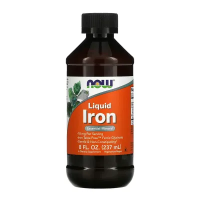 Залізо Now Foods (Liquid Iron) — 237 мл