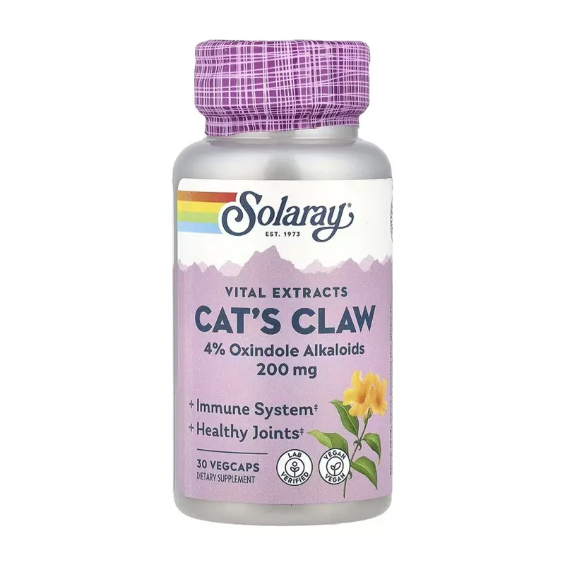 Котячий кіготь, Cat's Claw 200 mg - 30 vcaps