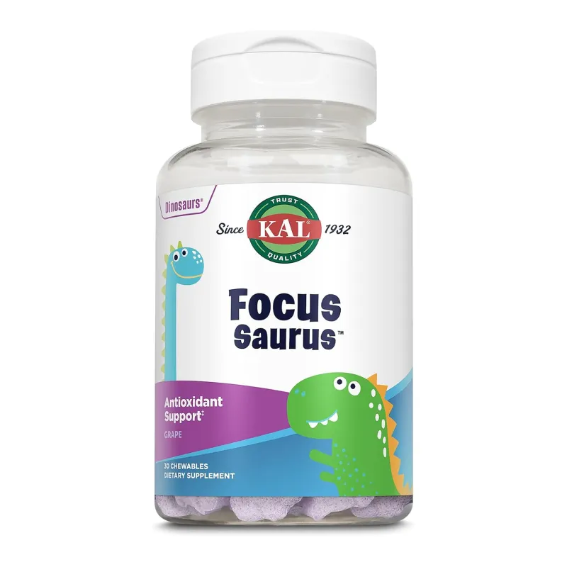 Вітамін D3 Focus-Saurus — 30 жувальних таблеток, виноград для імунітету та кісток
