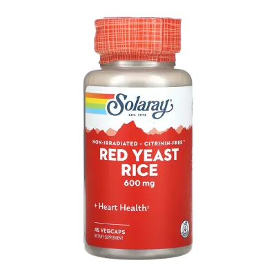 Красный дрожжевой рис, Red Yeast Rice 600mg - 45 vcaps