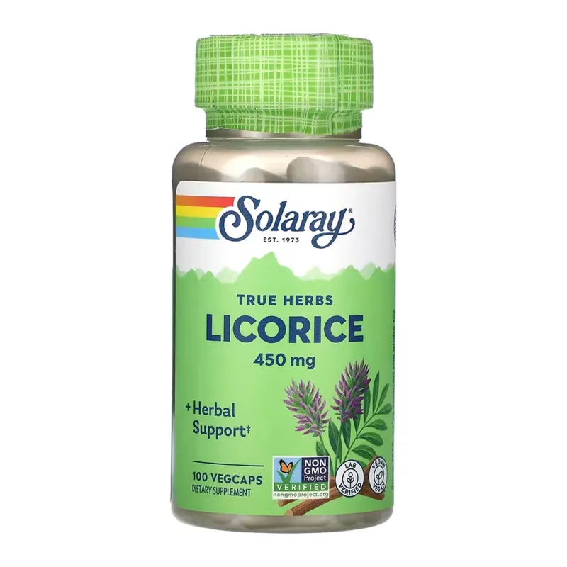 Корень Солодки, Licorice 450mg - 100 vcaps