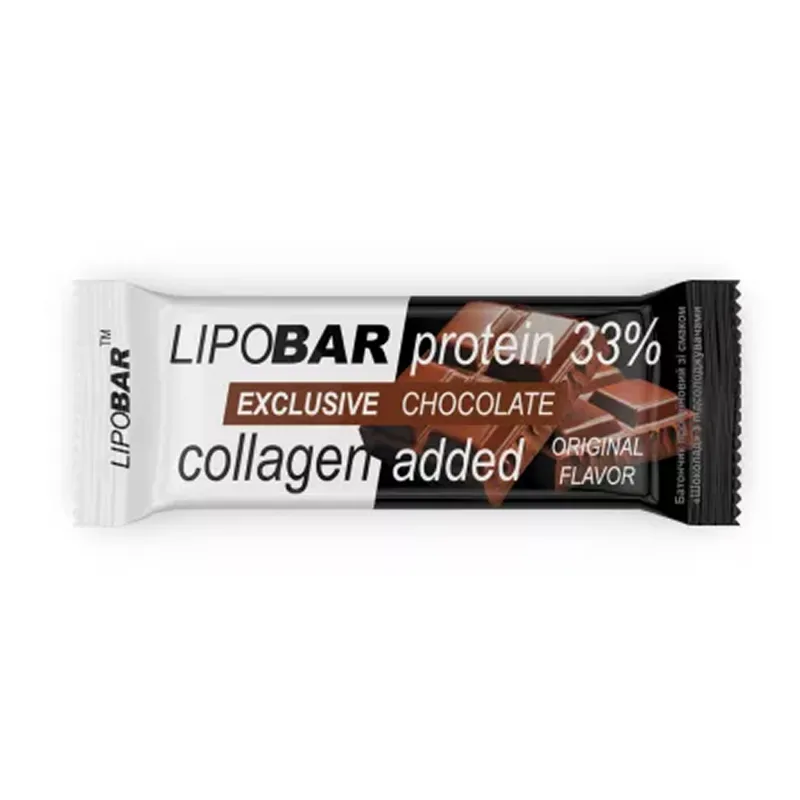 Протеїновий батончик, Lipobar Exclusive - 50g Chocolate