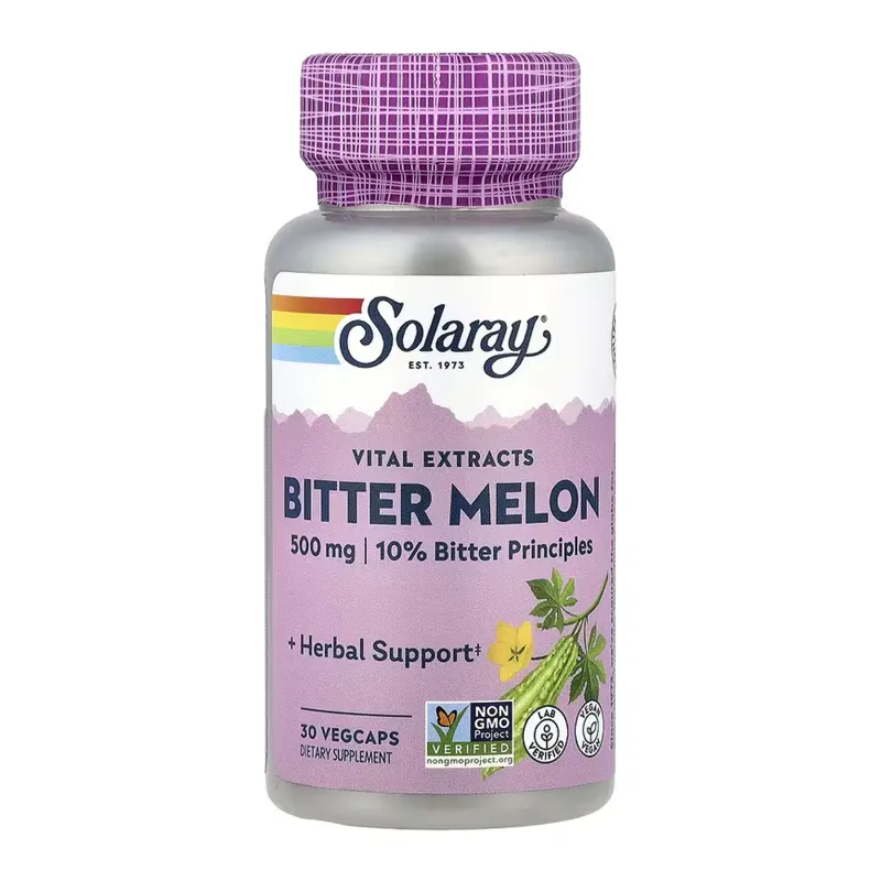 Экстракт Плода Горькой Дыни, Bitter Melon Fruit Extract 10% 500mg - 30 vcaps