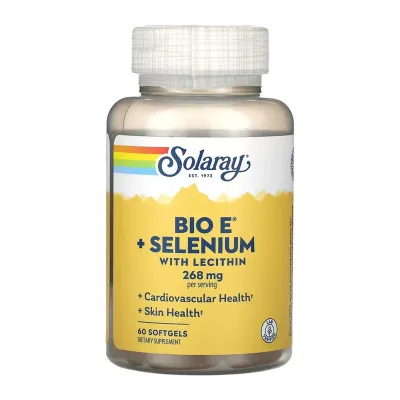 Вітамін E та Селен, Bio Vitamin E with Selenium 268mg - 60 softgels