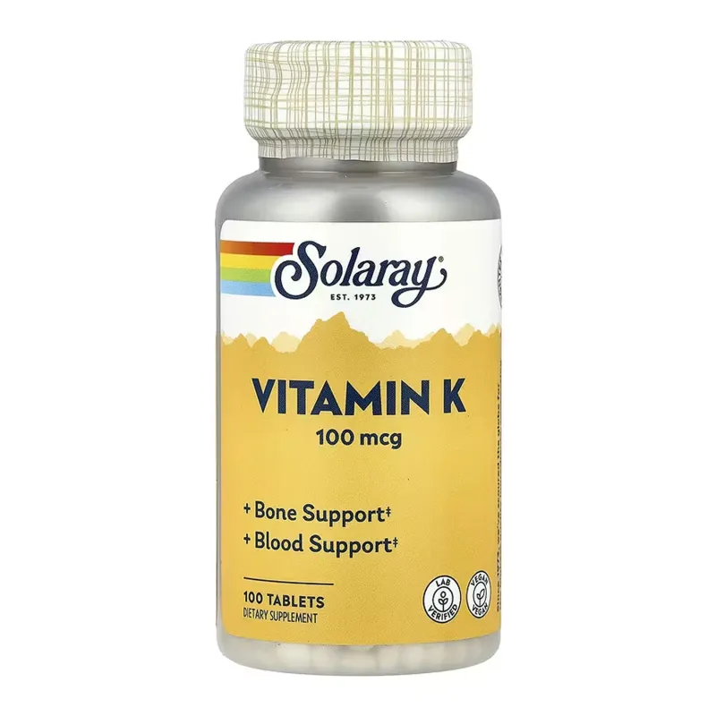 Вітамін K 100мкг Solaray (Vitamin K-1) — 100 таблеток