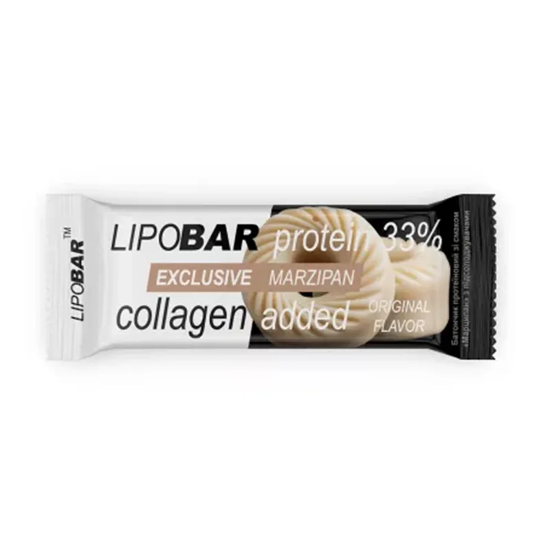 Протеиновый батончик, Lipobar Exclusive - 50g Marzipan