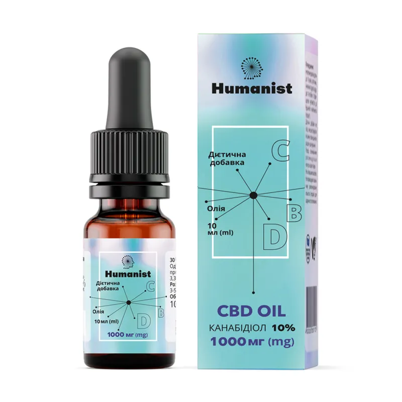 КБД Масло, CBD Oil 1000mg - 10 ml