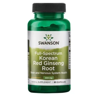 Корінь женьшеню, Korean Red Ginseng Root 400 mg - 90 Caps