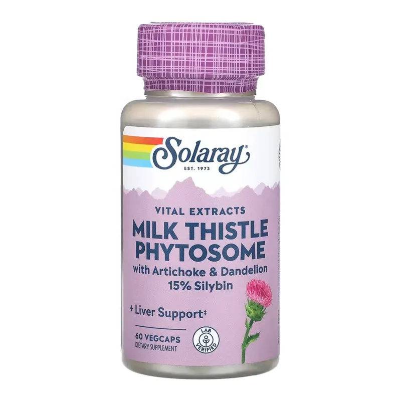 Розторопша, Milk Thistle Phytosome 200mg - 60 vcaps