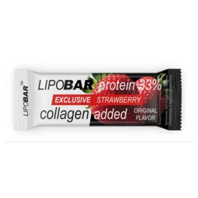 Протеїновий батончик Lipobar Exclusive Strawberry 50 г