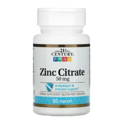 Цинк Цитрат, Zinc Citrate 50 mg - 60 tabs