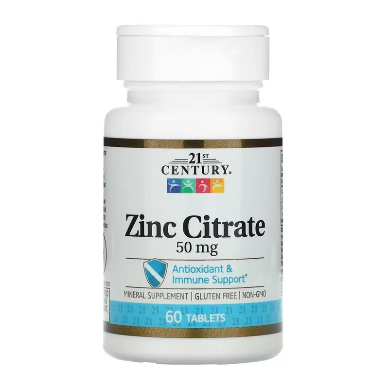 Цинк Цитрат, Zinc Citrate 50 mg - 60 tabs
