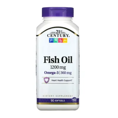 Омега 3, Fish Oil 1200 mg - 90 softgels