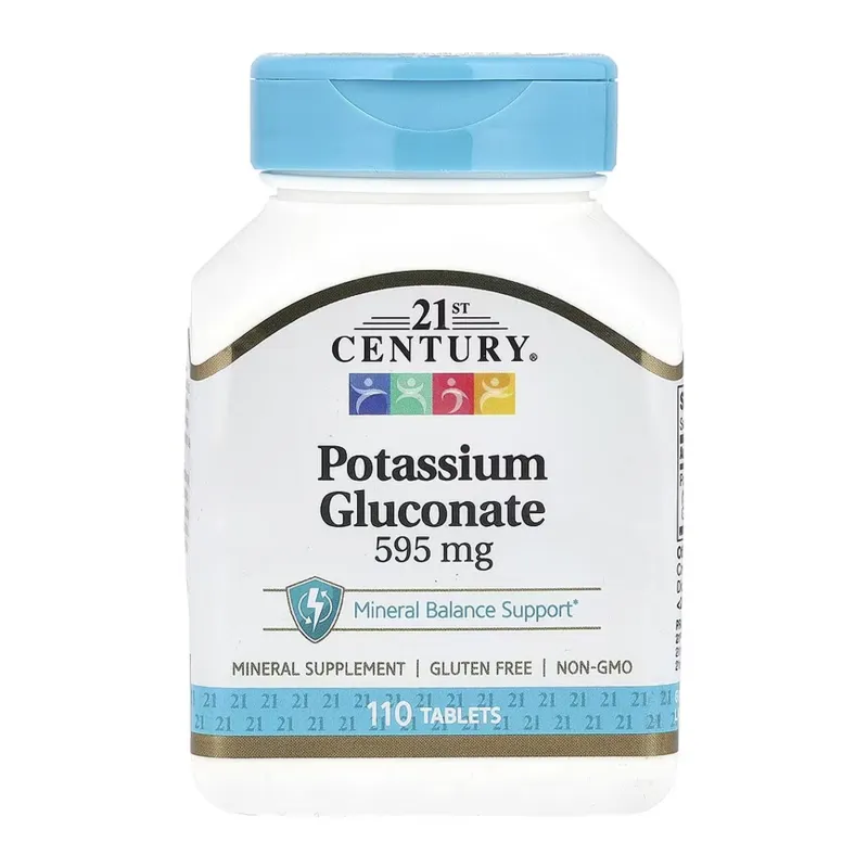 Калий Глюконат, Potassium Gluconate 595 mg - 110 tabs