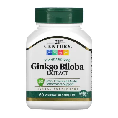Гинкго Билоба, Ginkgo Biloba Extract - 60 vcaps