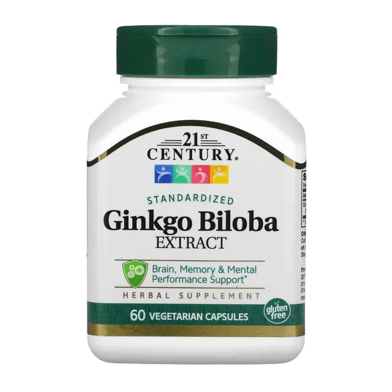 Гінкго Білоба, Ginkgo Biloba Extract - 60 vcaps