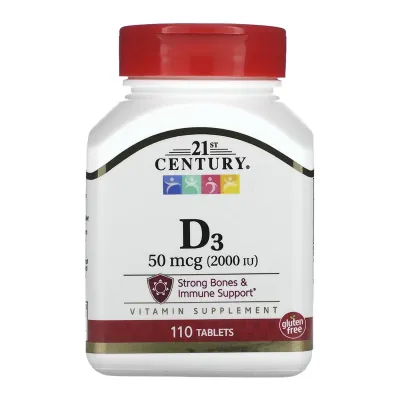 Вітамін Д3, D3 50 mcg (2000 IU) - 110 tabs