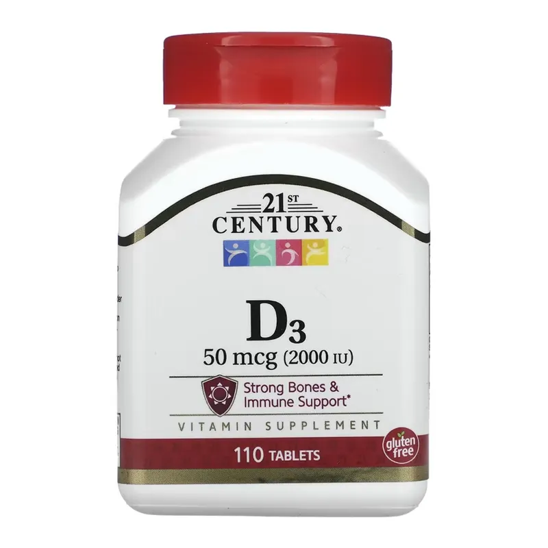 Вітамін Д3, D3 50 mcg (2000 IU) - 110 tabs