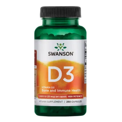 Витамин Д3, D-3 High Potency Vitamin 1000iu - 250caps