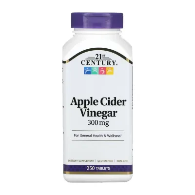 Яблочный уксус, Apple Cider Vinegar 300mg - 250 tabs