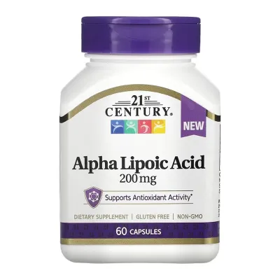 Альфа-ліпоєва кислота, Alpha Lipoic Acid 200 mg - 60 caps