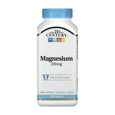 Магній, Magnesium 250 mg - 250 tabs
