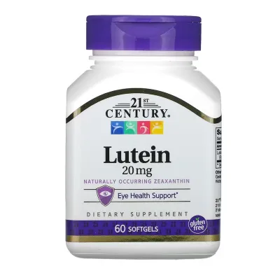 Лютеїн, Lutein 20 mg - 60 softgels