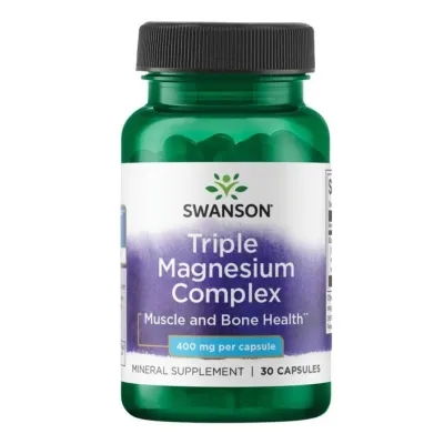 Комплекс с тройным магнием, Triple Magnesium Complex 400mg - 30caps