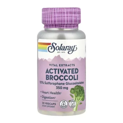 Екстракт насіння броколі Activated Broccoli Seed Extracts 350mg — 30 веганських капсул для щоденної підтримки