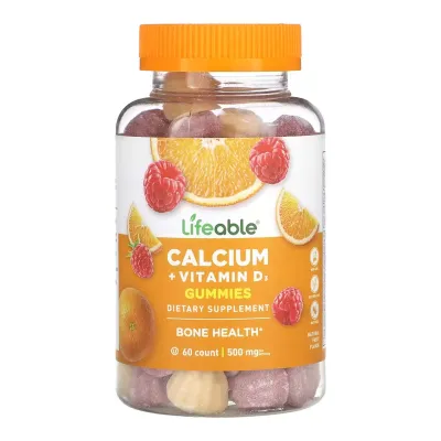 Кальцій з вітаміном Д3, Calcium + Vitamin D Adult - 60 gummies